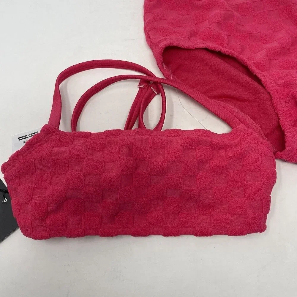 Art Class Girls Size XS‎ 4/5 2 Pc Terry Darling Bikini Swimsuit Set in Pink 1181